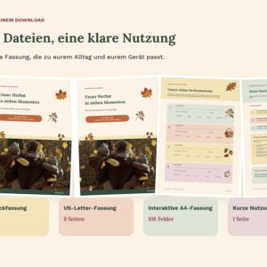 Unser Herbst in sieben Momenten – Herbst Bucket List für Familien